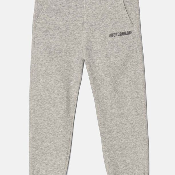 Abercrombie & Fitch pantaloni de trening pentru copii culoarea gri