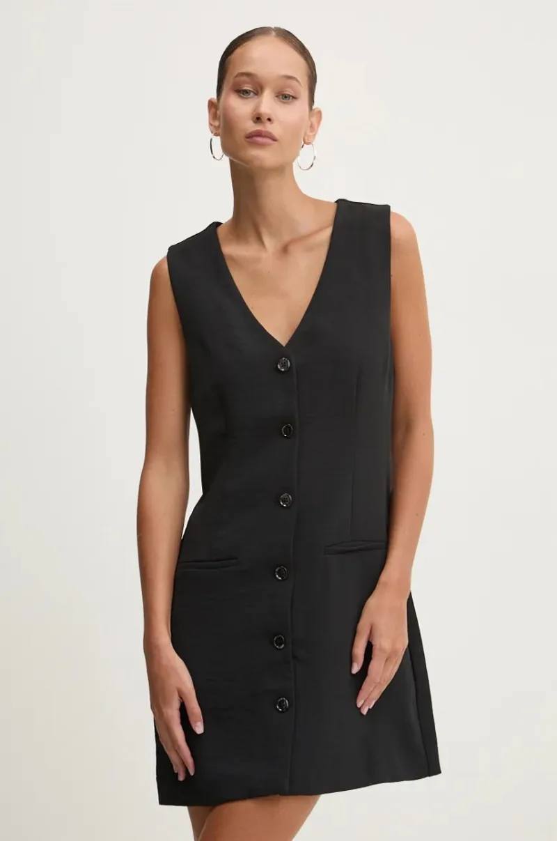 Abercrombie & Fitch rochie culoarea negru