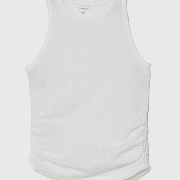 Abercrombie & Fitch top copii culoarea alb