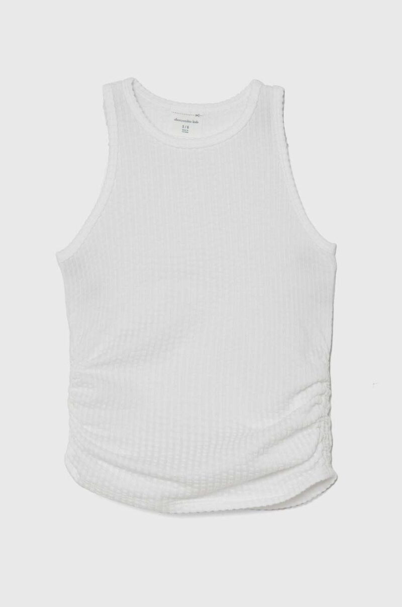 Abercrombie & Fitch top copii culoarea alb