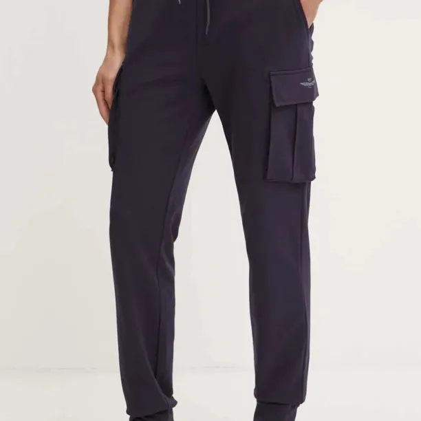 Aeronautica Militare pantaloni de trening culoarea albastru marin