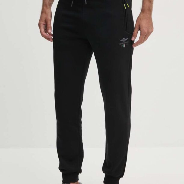 Aeronautica Militare pantaloni de trening culoarea negru