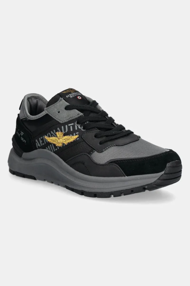 Aeronautica Militare sneakers culoarea negru