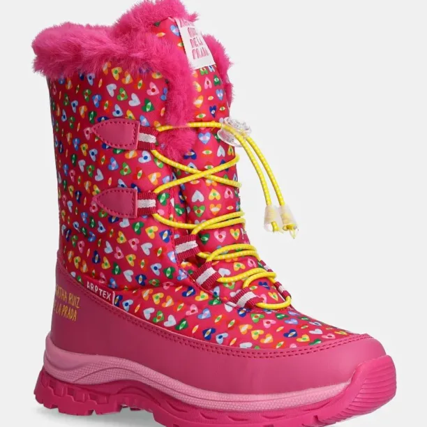 Agatha Ruiz de la Prada cizme de iarna copii culoarea roz