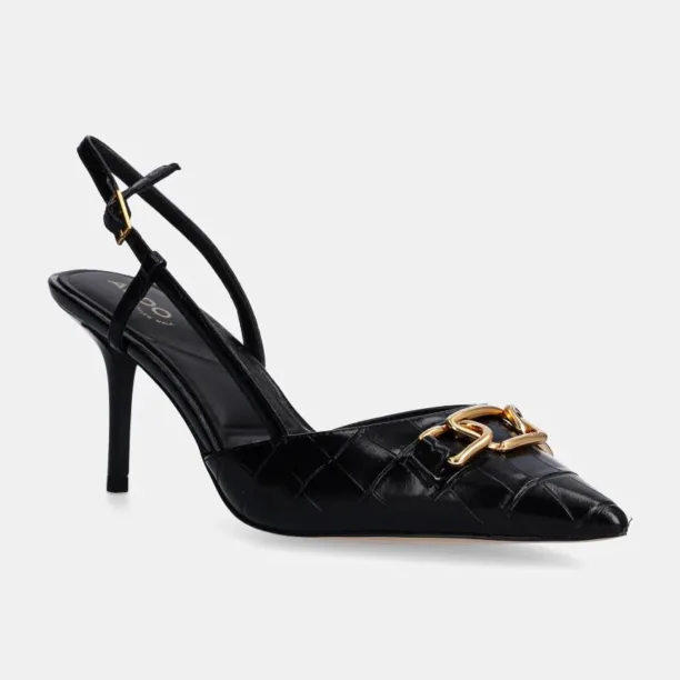 Aldo pantofi cu toc SHIRLY culoarea negru