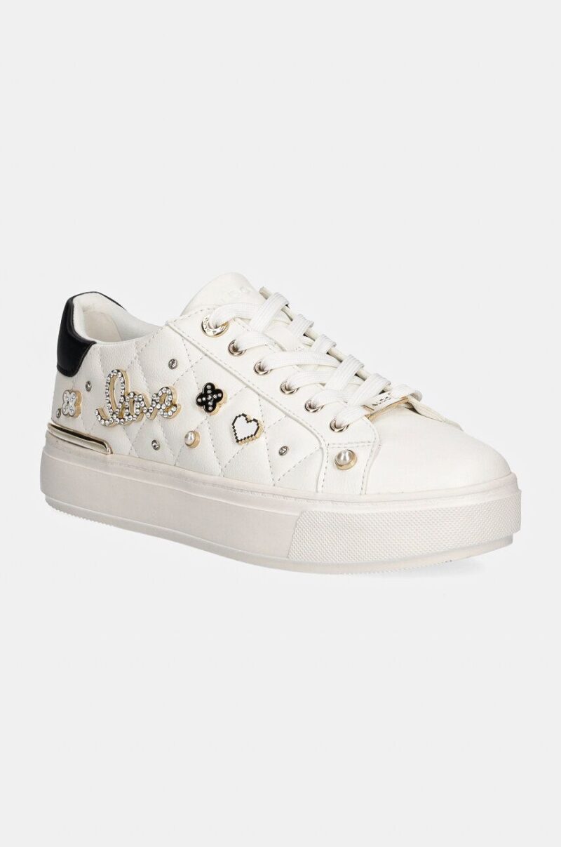 Aldo sneakers VISUETTI culoarea alb