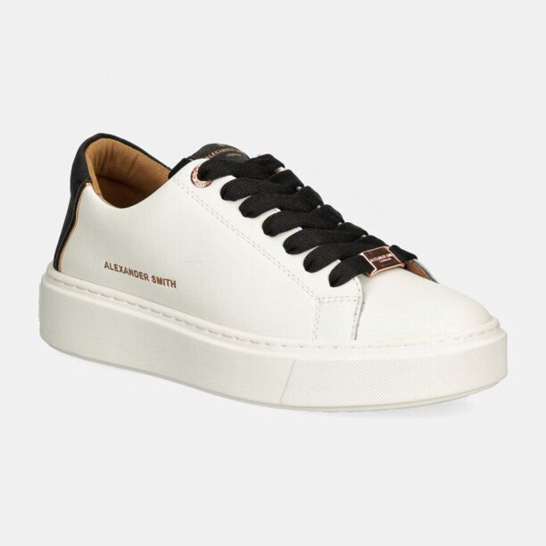 Alexander Smith sneakers din piele London culoarea alb