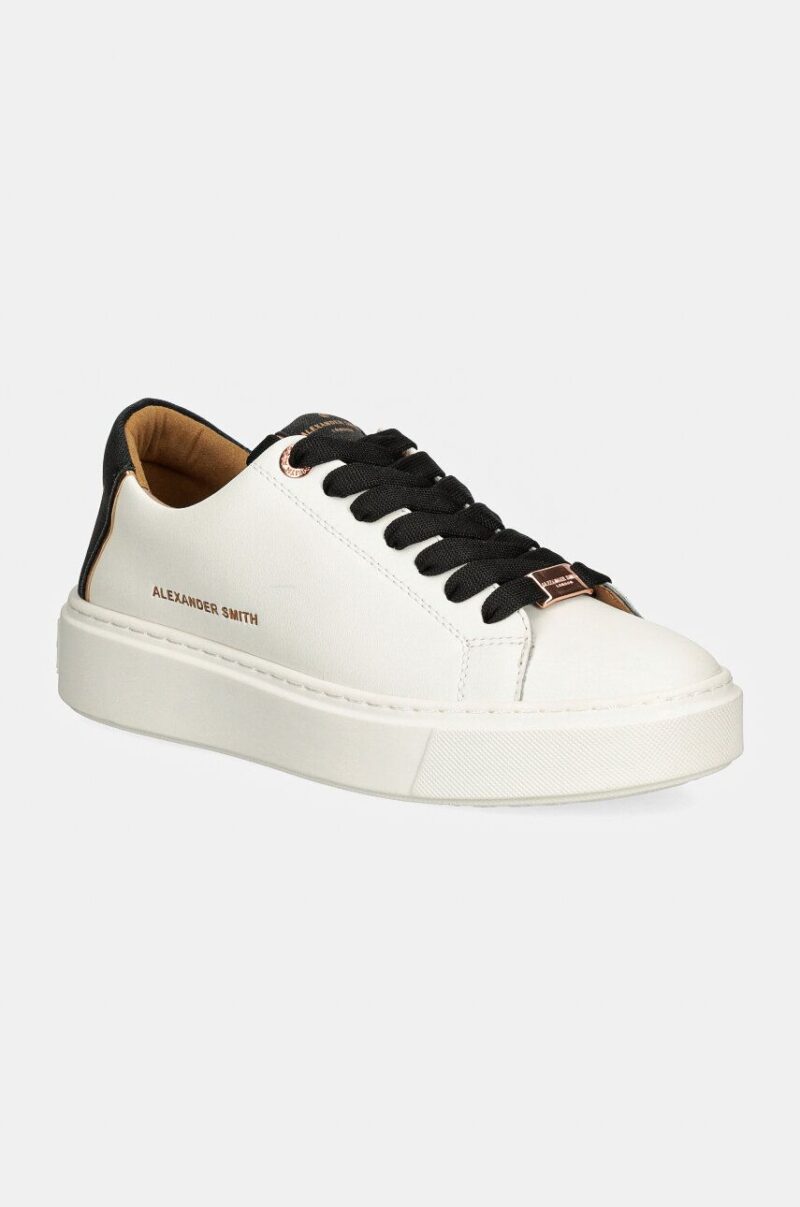 Alexander Smith sneakers din piele London culoarea alb