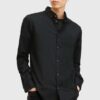 AllSaints camasa din bumbac HAWTHORNE LS SHIRT barbati