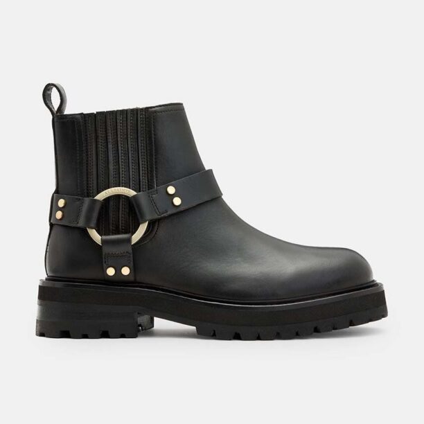 AllSaints cizme de piele Maddie Biker Boot femei