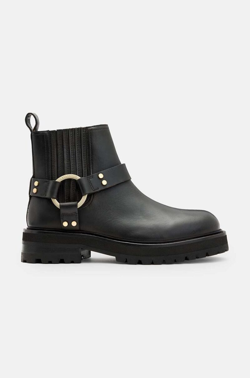 AllSaints cizme de piele Maddie Biker Boot femei