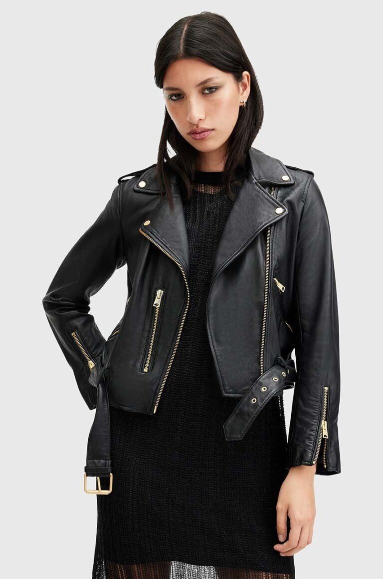 AllSaints geaca de piele BALFERN BIKER femei