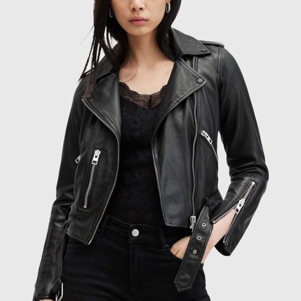 AllSaints geaca de piele BALFERN BIKER femei