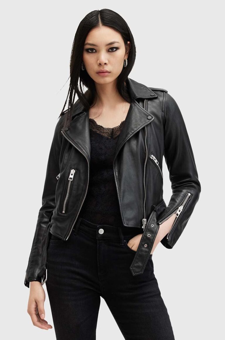 AllSaints geaca de piele BALFERN BIKER femei