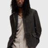 AllSaints geaca de piele SURVEY LTHR BLAZER barbati