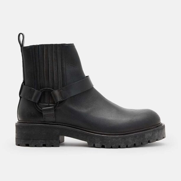 AllSaints ghete de piele Hank Biker Boot barbati