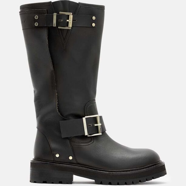 AllSaints ghete de piele Tay Biker Boot femei