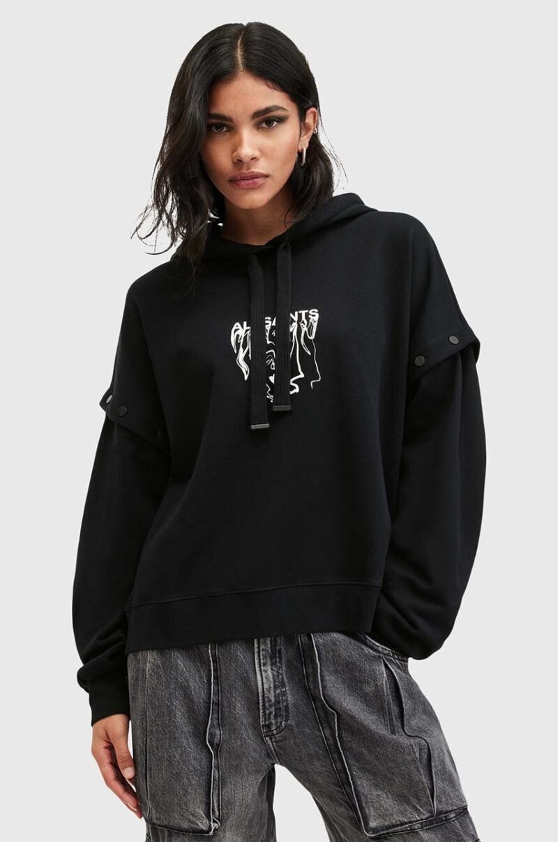 AllSaints hanorac de bumbac INKSNTS AMPHIA HOODY femei