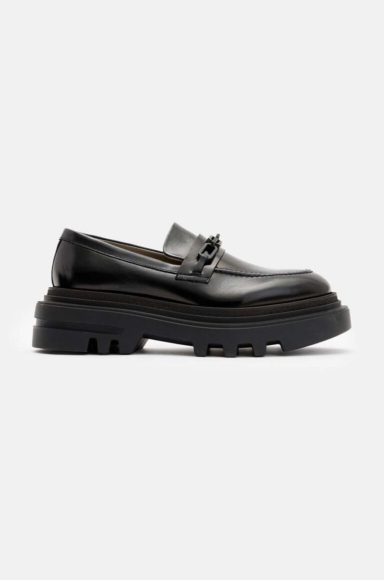 AllSaints mocasini de piele Alexia Chain Loafer femei