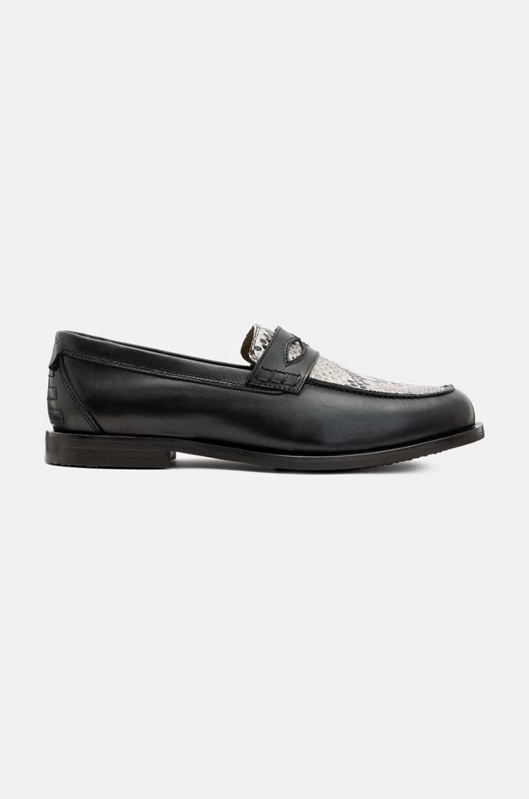 AllSaints mocasini de piele Harmon Loafer barbati