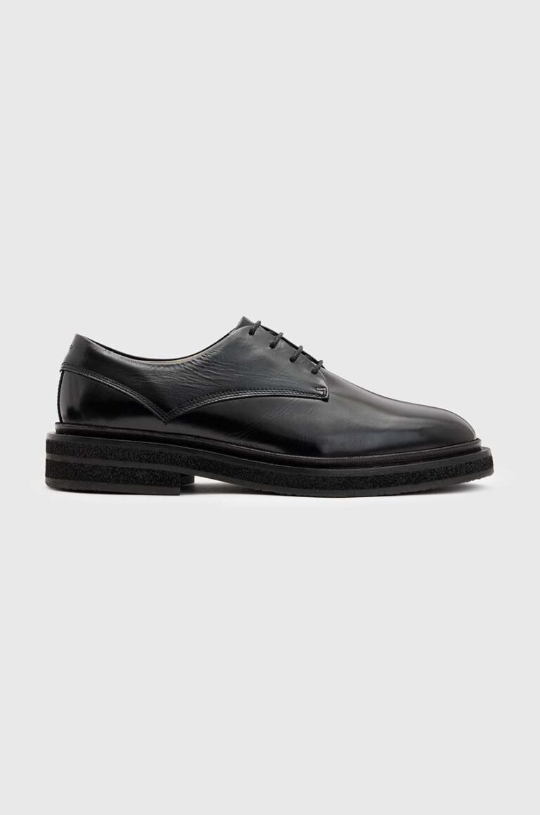 AllSaints pantofi de piele Escher Derby barbati