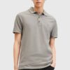 AllSaints polo de bumbac REFORM culoarea gri