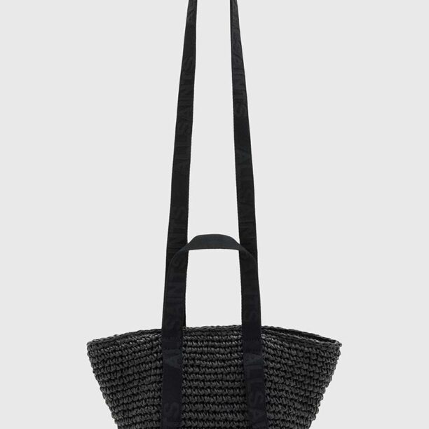 AllSaints poseta CELAYNE MINI culoarea negru