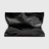 AllSaints poseta piele BETTINA CLUTCH culoarea negru