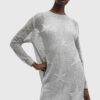 AllSaints rochie SERAPH DRESS culoarea gri