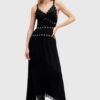 AllSaints rochie ZITA DRESS culoarea negru