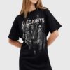 AllSaints rochie din bumbac RIPROAR culoarea negru