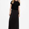 AllSaints rochie si pulover HAYES DRESS culoarea negru