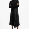 AllSaints rochie si pulover JAX culoarea negru