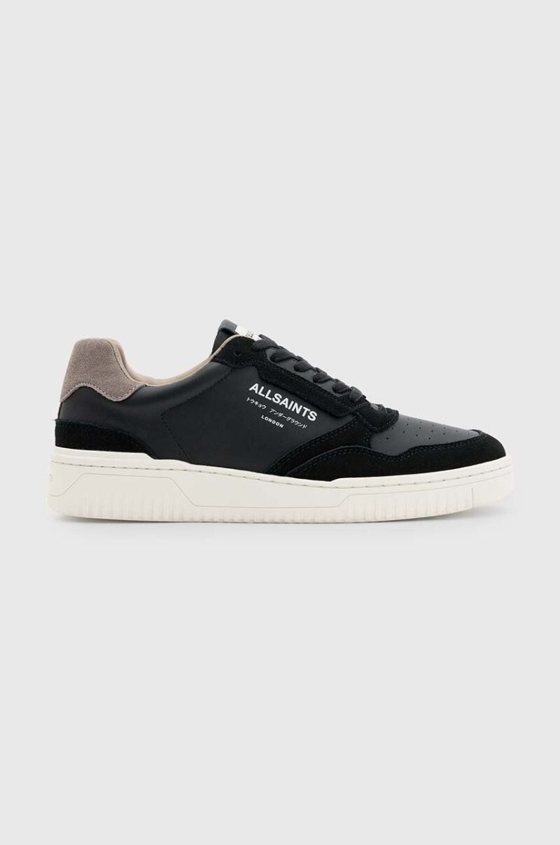 AllSaints sneakers din piele Regan Low Top culoarea negru