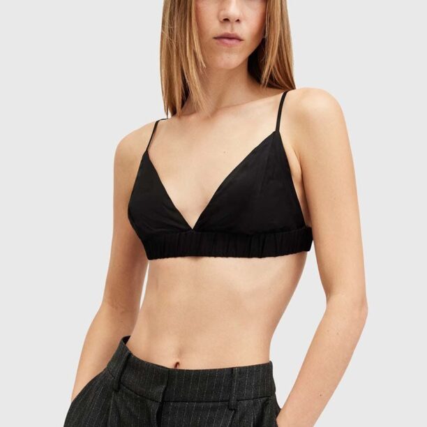 AllSaints sutien ELLA BRALETTE culoarea negru