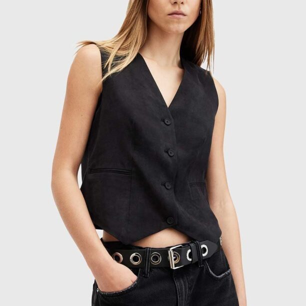 AllSaints vesta AVERIE TEN WAISTCOAT femei