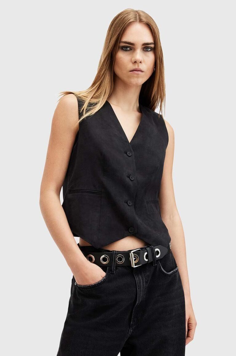 AllSaints vesta AVERIE TEN WAISTCOAT femei