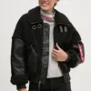 Alpha Industries geaca Teddy PU Bomber femei