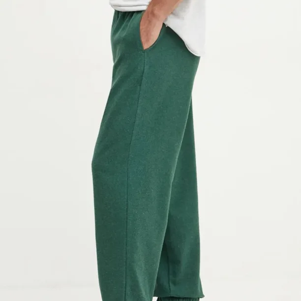 American Vintage pantaloni de trening culoarea verde