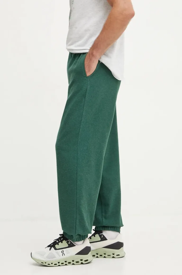 American Vintage pantaloni de trening culoarea verde