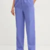 American Vintage pantaloni de trening culoarea violet