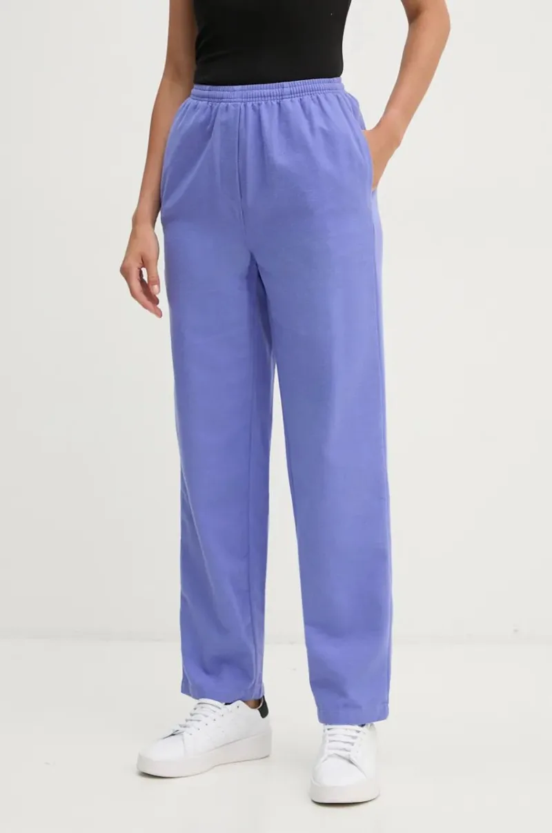 American Vintage pantaloni de trening culoarea violet