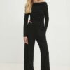 Answear Lab bluză și pantaloni culoarea negru