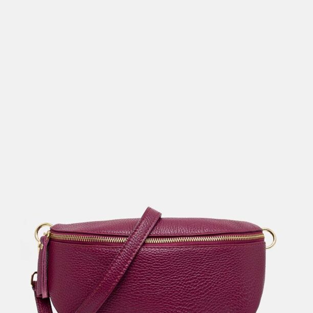 Answear Lab borseta de piele culoarea bordo