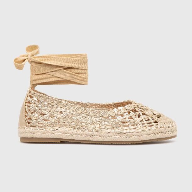 Answear Lab espadrile culoarea auriu