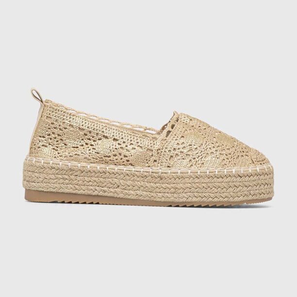 Answear Lab espadrile culoarea auriu