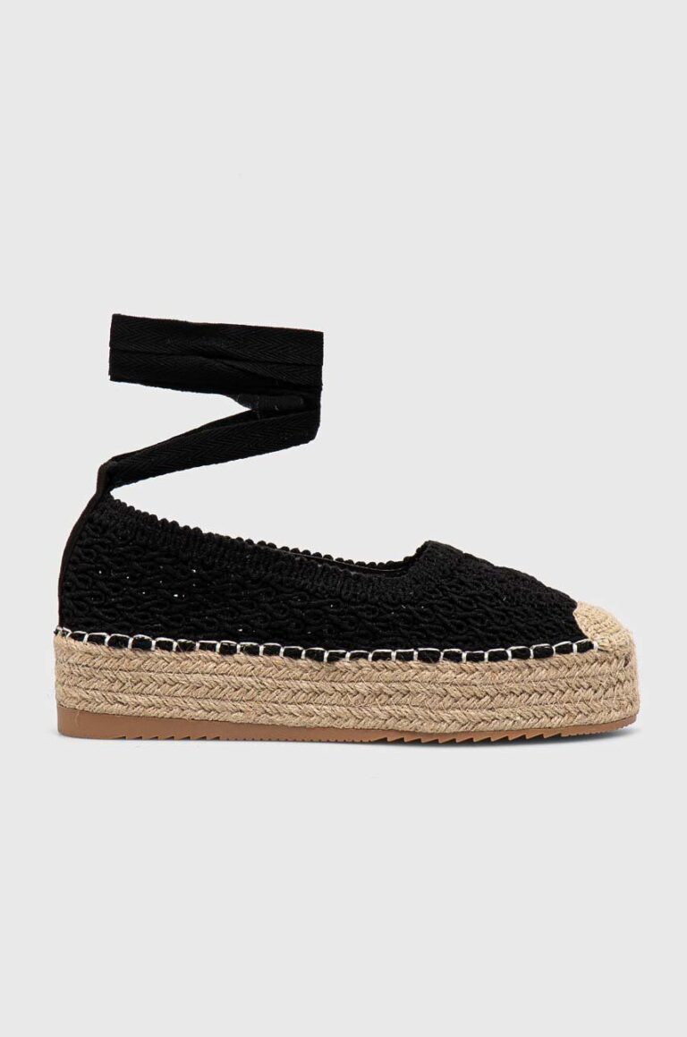 Answear Lab espadrile culoarea negru