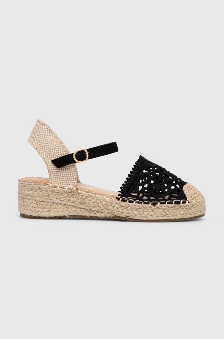 Answear Lab espadrile culoarea negru