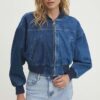 Answear Lab jachetă bomber din denim de tranzitie