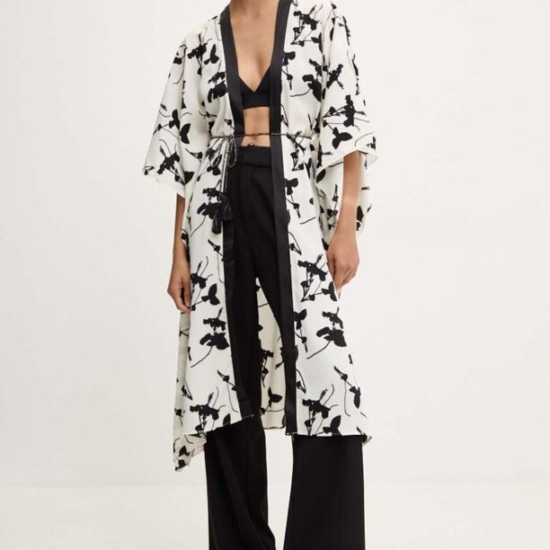 Answear Lab kimono culoarea bej